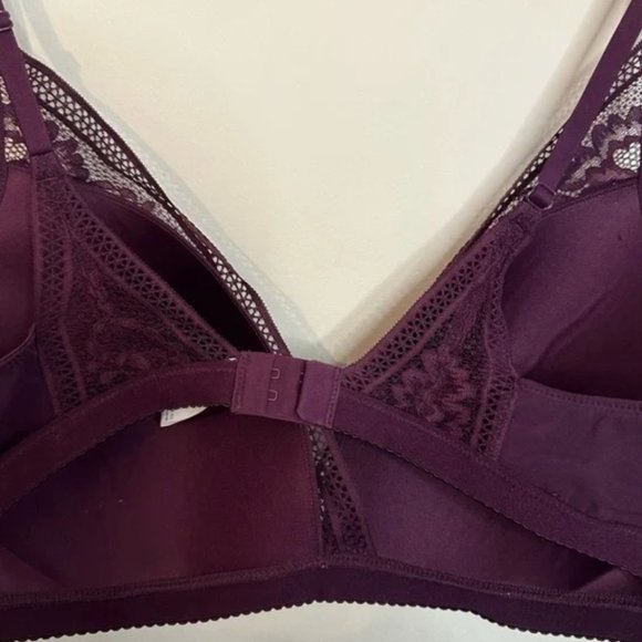 EUC Knix Lace Deep-V Bra in Deep Purple - Size XXL - Picture 4 of 6